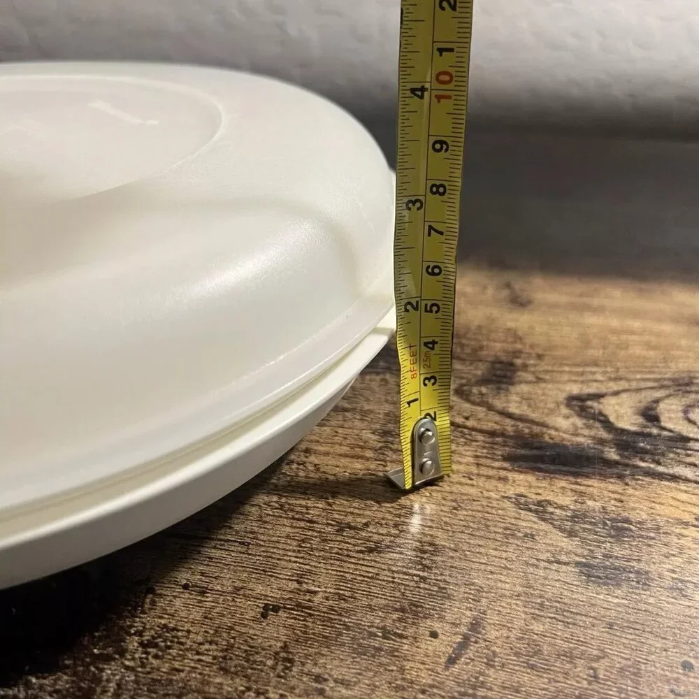 Vintage Tupperware Vegetable Veggie Tray Container White 1708-6 w/Lid